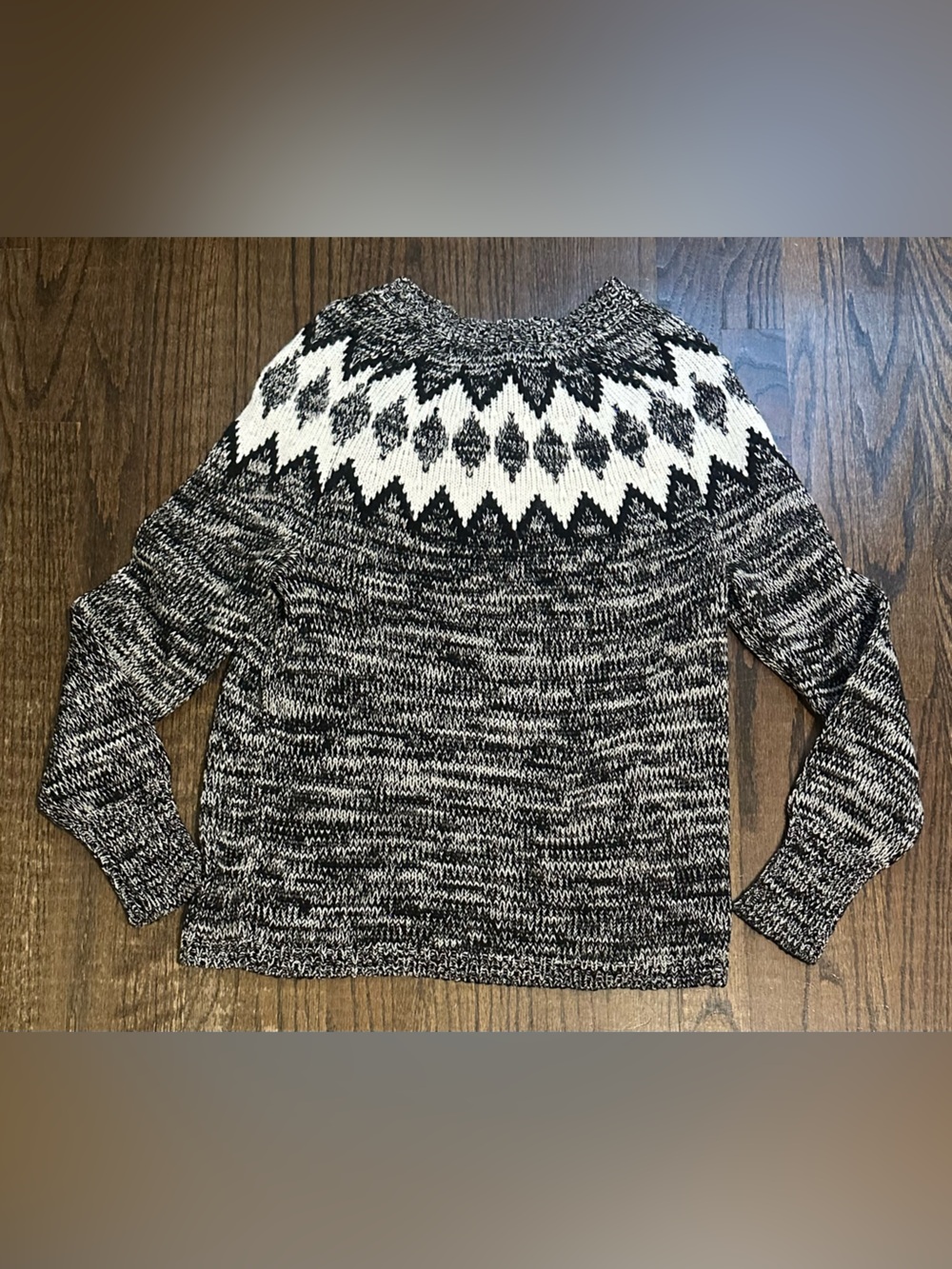 Chaps Patterned Crewneck Sweater